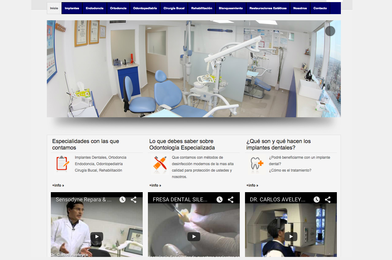 Desarrollo web en HTML y CSS para medico