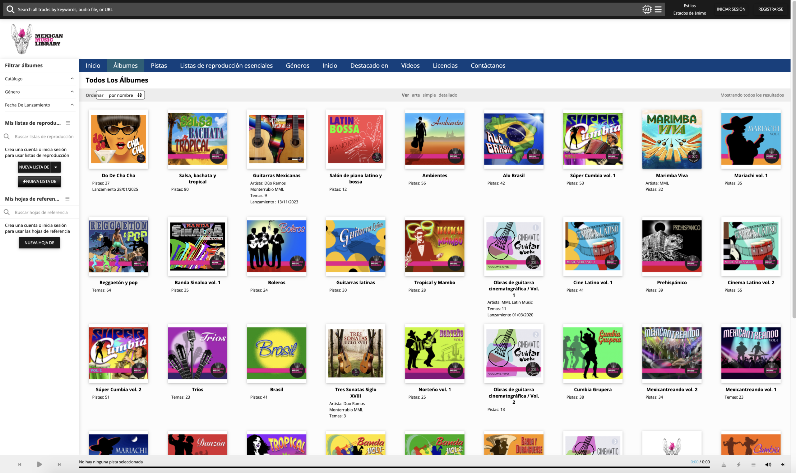 Mexican Music Library

Biblioteca musical premium para sincronización en cine, TV y streaming.
